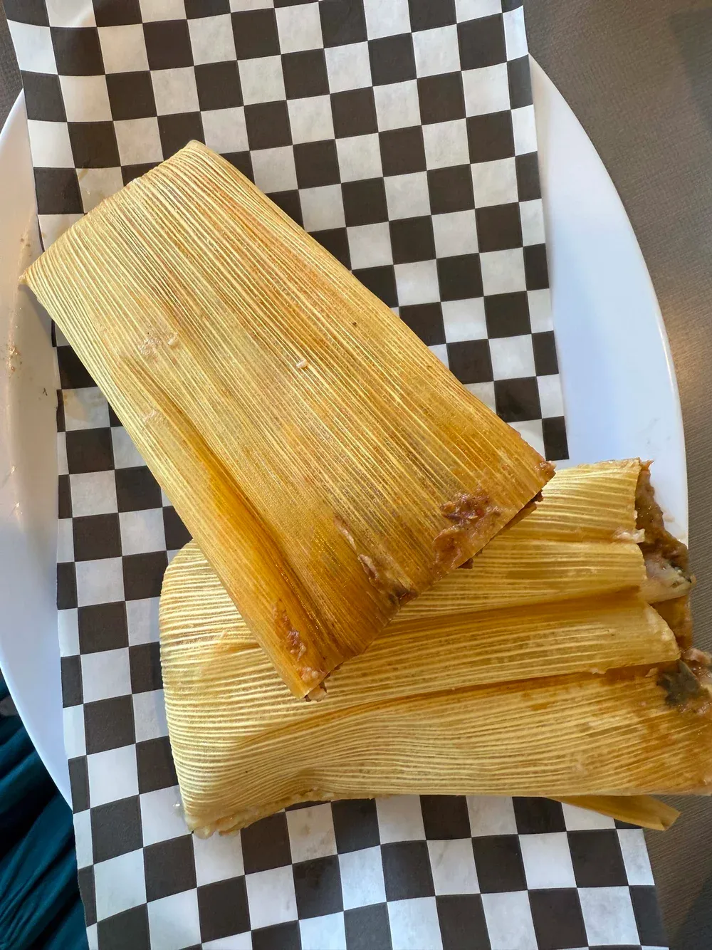 Tamales wrapped in corn husks